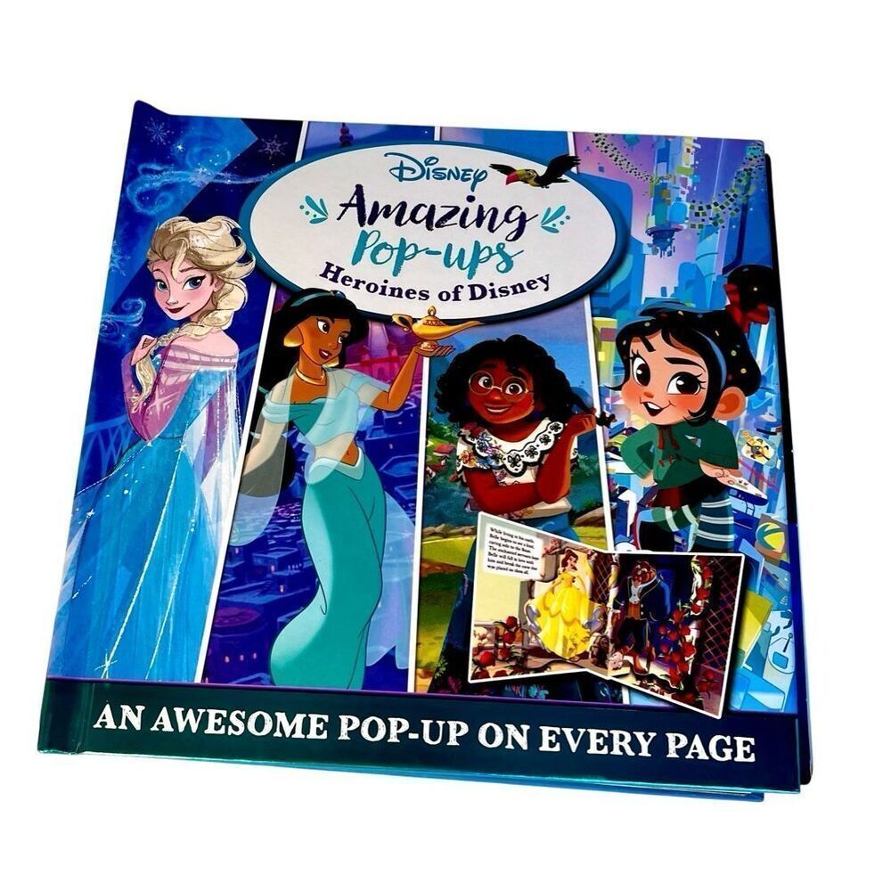 Disney Pop-Up Book  “Amazing Pop-Ups: Heroines of Disney” EC